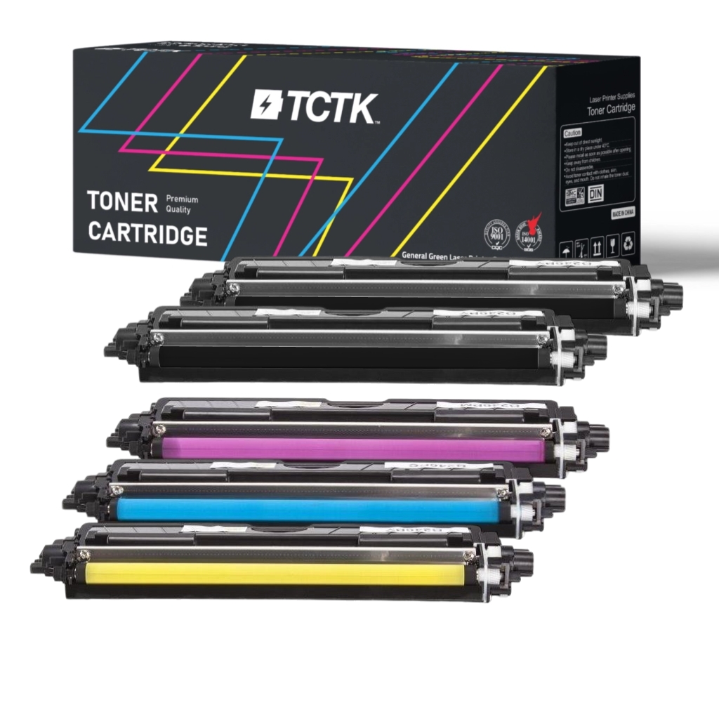Multipack (4) Toner Colori multipli Compatibile con Brother DCP, HL, MFC - Sostituisce TN-221 (TN221C) / TN-241 (TN241C) / TN-242 (TN242C) / TN-251 (TN251C) / TN-261 (TN261C) / TN-291 (TN291C)